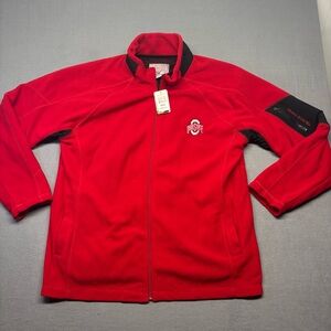 NWT Ohio State Varsity Authentic Apparel Jacket Fleece Men’s XXL Red Full Zip